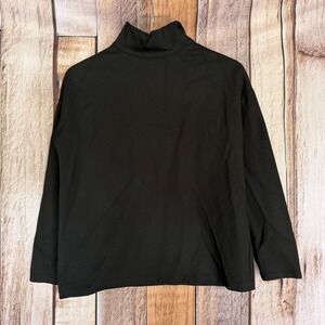 Emerson Fry Edie Top Black Ponte Minimalist Quiet Luxury Capsule Classic Small